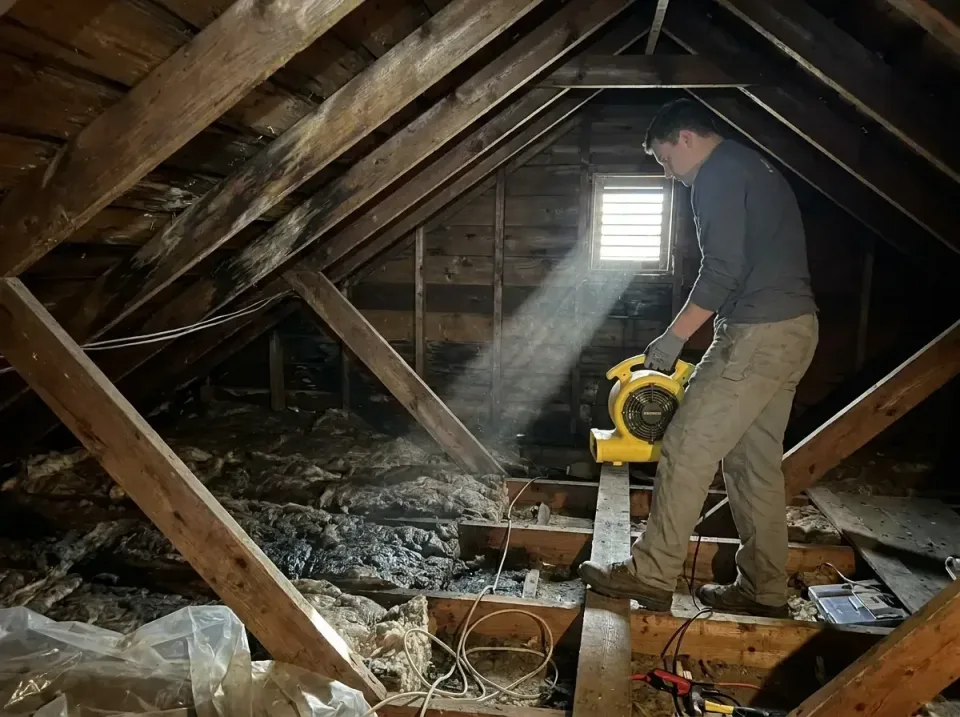 attic-water-damage-drying-proc-007 — frequently asked questions, Emergency Water Extraction & 24/7 Flood Response in Freepor…